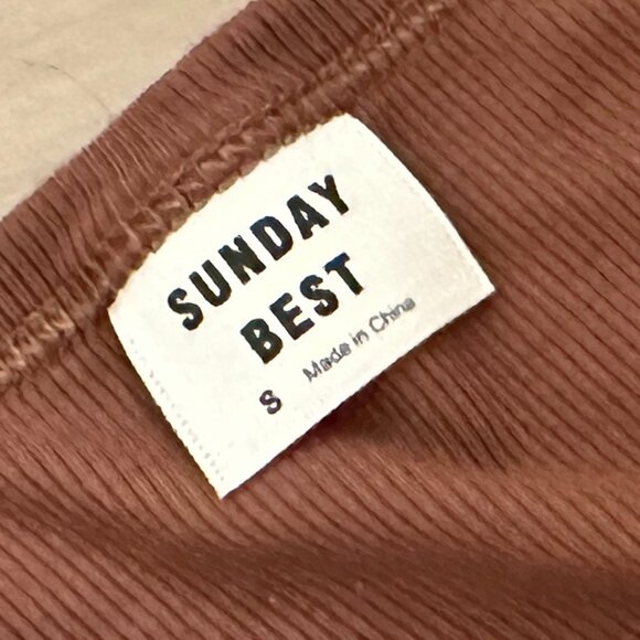 Aritzia Sunday Best TShirt in Cognac - Picture 3 of 3